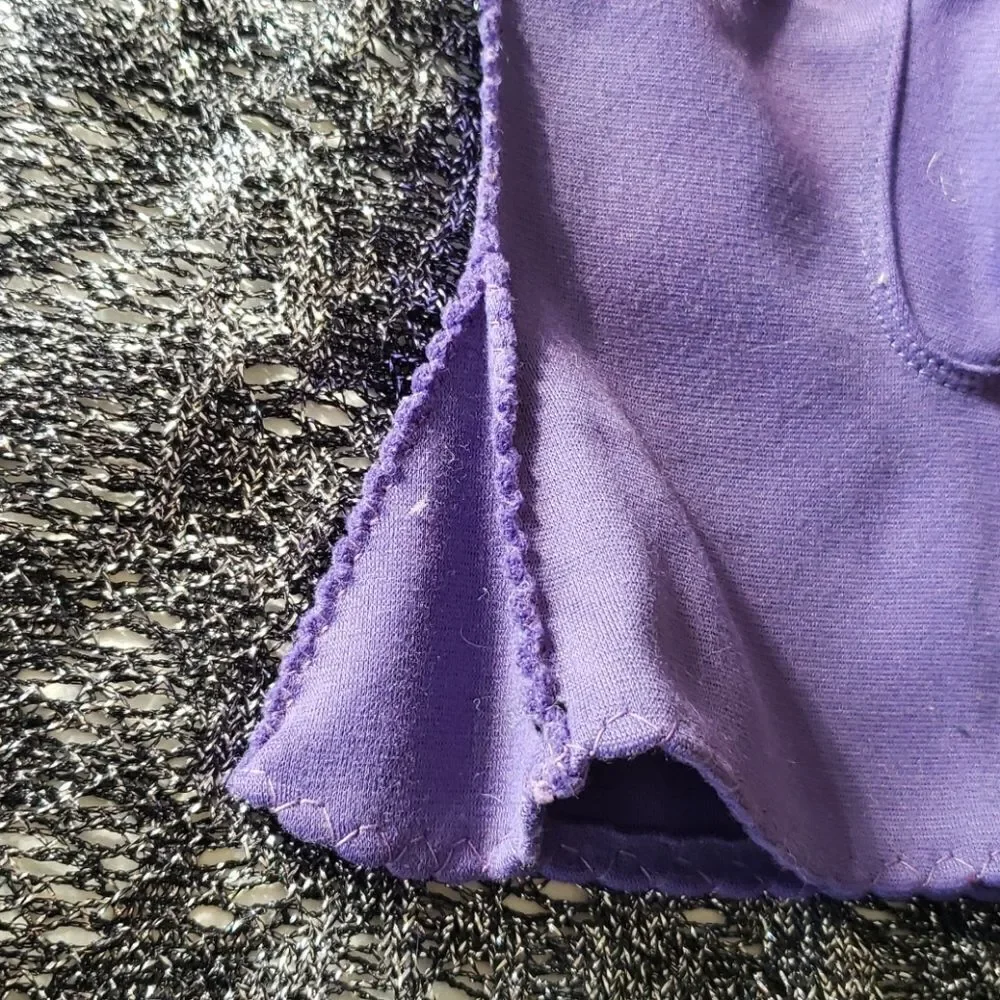 Vintage Purple Nylon Gloves